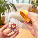 Axyaa Portable Pill Box: Clear Sealed Medicine Organizer, Large Capacity Dispenser