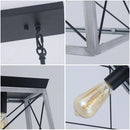 Axyaa Industrial Cage Chandelier - Vintage Island Lamp for Restaurant & Bar