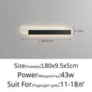 Axyaa Black White Simplicity LED Wall Lamp for Bedroom and Corridor Lighting