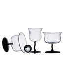 Axyaa Glass Footed Dessert Bowls - Set of 4