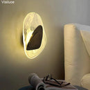 Axyaa Luxury Crystal LED Wall Lamp for Hotel Living Room and Bedroom