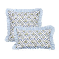 Axyaa Floral Printed Ruffle Pillow Cover Set - Home Decor Living Room