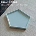 Axyaa Dessert Cake & Snack Plate for Tea, Pastries, Fruits - Creative Geometry Design