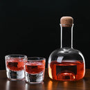 Axyaa 20oz Clear Glass Wine Decanter Bottle Coffee Holder Cork Household Decor