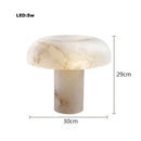 Axyaa Marble Table Lamp LED Light for Bedroom, Dressing Table, Study Desk