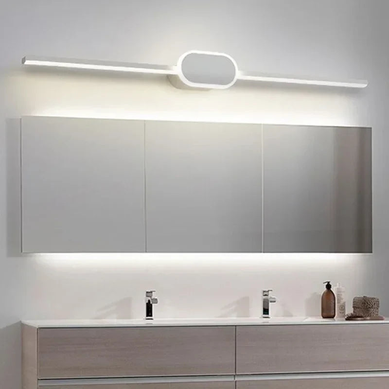 Axya LED Bathroom Wall Light: Modern Aluminum Bath Mirror Lamp with Three Colors