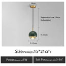 Axyaa Marble Pendant Light Nordic Bedroom Chandelier