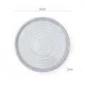 Axyaa Threaded Ceramic Flat Plate Set - Restaurant Steak Pasta Dessert Molecular Cooking.