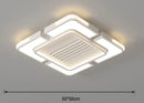 Axyaa Modern Ceiling Fan Light with Remote Control for Bedroom, Dining & Living Room