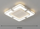 Axyaa Modern Ceiling Fan Light with Remote Control for Bedroom, Dining, Living Room