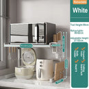 Axyaa Retractable Microwave Oven & Seasoning Rack - Adjustable Countertop Organizer