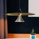 Axyaa Crystal Black Gold Industrial Pendant Light for Home Decor, Kitchen, Bar & Cafe