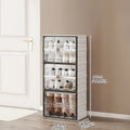 Axyaa Shoe Cabinet: Large Space-Saving Shoe Rack for Sneakers/Boots, Collapsible Organizer