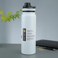 Axyaa 24H Insulated Stainless Steel Water Bottle with Handle, BPA-Free Sports Thermos