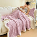 Axyaa Winter Sherpa Blanket - Cozy Warmth for Couch, Sofa, Bed