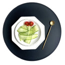 Axyaa Black Round Non-Slip Placemats Set for Durable Table Decor