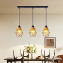 Axyaa Retro Tropical Pendant Light for Restaurant Bar Kitchen Bedroom Corridor Chandelier