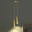 Axyaa Nordic Gold LED Pendant Chandeliers for Bedroom Living Room Dining Room