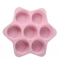 Axyaa 6-Hole Silicone Hamburger Mold for Oven Baking and Bread Making
