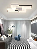 Axyaa Modern LED Chandeliers - 2024 Dimmable Ceiling Lights for Living, Dining, Bedroom