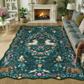 Nordic Print Soft Living Room Rug by Axyaa - Fashionable and Washable Carpet