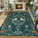Nordic Print Soft Living Room Rug by Axyaa - Fashionable and Washable Carpet