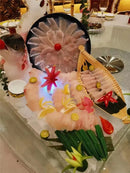 Axya Bamboo Seafood Boat Basket - Handmade Japanese Sushi Plate & Tableware