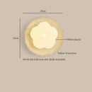 Axyaa Nordic LED Wall Lights Yellow Travertine Glass Decoration Bedside Lamps