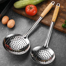 Axyaa Large Colander Skimmer Spoon Strainer Stainless Steel Kitchen Utensil