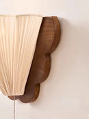 Axyaa LED Wooden Wall Sconce for Bedroom, Corridor, Living Room - French Retro Style
