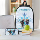 Axyaa Frozen Elsa Princess Backpack Set with Lunch Box and Pencil Box
