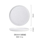 Axyaa Ceramic Stone Pattern Steak Plate for Pasta, Pizza & Japanese Cuisine