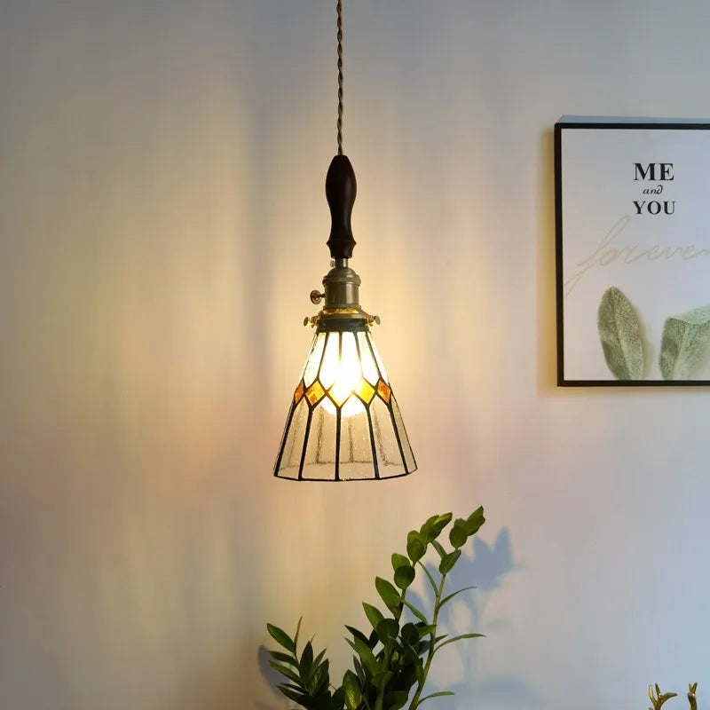 Axyaa Japanese Style LED Pendant Light Fixture for Bedroom Kitchen Bar Restaurant