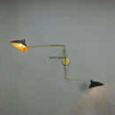 Axyaa Nordic Long Arm Wall Lights: Rotatable Bedside Lamp for Cozy Reading