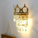 Axyaa French Style LED Crystal Chandeliers for Home Decor Lighting