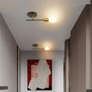 Axyaa Nordic Room Ceiling Lights: Modern Minimalist Iron Wall Lamp for Bedroom & Study