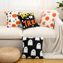 Axyaa Halloween Pumpkin Embroidered Cushion Cover - Home Decor Pillowcase