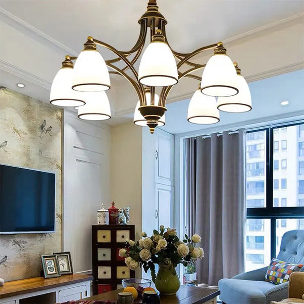 Axyaa Retro Kitchen Pendant Chandelier for Living Room Bedroom Lighting