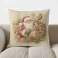Floral Clock Decorative Digital Print Pillow Cover for Sofa, Bedroom or Car by Axyaa