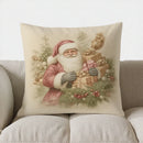 Floral Clock Decorative Digital Print Pillow Cover for Sofa, Bedroom or Car by Axyaa