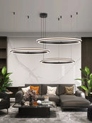 Axyaa LED Chandelier: Modern Dining Room Lighting for Bedroom, Living Room, and Study