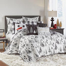 Axyaa Northern Star King Quilt Set with Two King Pillow Shams - Merry & Bright Collection
