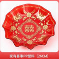 Axyaa Big Fu Zi Fruit Plate - Melon & Snack Plate for Home, BPA-Free