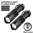 Axya Tactical LED Flashlights 3 Modes Zoomable Lanterns 6-Pack