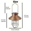 Axyaa Solar Iron Chandelier for Garden Courtyards: Decorative Landscape Lighting