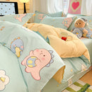 Axyaa Cotton Quilt Cover Single 150x200x230 Small Fresh Print