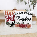 Axyaa Embroidered Pumpkin Fall Pillowcase - Cozy Sofa Cushion Cover