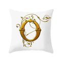 Axyaa European Gold 26 Letters Digital Printed Pillowcase for Home Decor