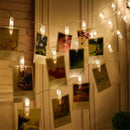 Axyaa LED Photo Clip String Lights: Indoor Outdoor Hanging Garland for Home Decor