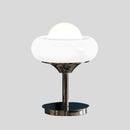 Axyaa Glass Floor Lamp Orange Red LED Metal Light Retro Egg Tart Table Lamp